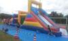 Huge commercial Inflatable obstacle course bounce house For Outside Entertainment