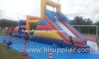 Huge commercial Inflatable obstacle course bounce house For Outside Entertainment