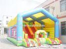 Giant Colourful Inflatable Obstacle Course For Adults , safety Slide Bouncy House