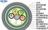 GYTS53-60A1/Outdoor 60 Core OM3 Multi-mode fiber optic cable manufacturer/Armored double PE sheath/Underground/direct bu