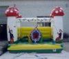 Small Cute Mushroom Inflatable Jumping Bouncer With waterproof 0.55 mm PVC