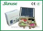 Portable rechargable camping / hiking / home solar lighting system with mobile charger