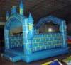 Blue PVC Commercial Inflatable Bouncers / Inflatable Jumping Castle For Kid