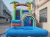 Attractive residential inflatable water slide With Small Pool For Funny