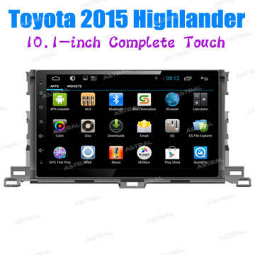 OEM Manufacturer Android 2 Din Car Stereo Audio System 10inch Navigation PlayersToyota Highlander 2015