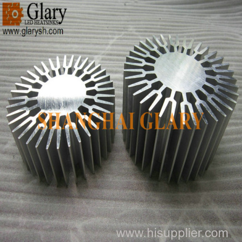 GLR-HS-1087 128mm Round Heatsink Aluminum Extrusion Profile Cooling