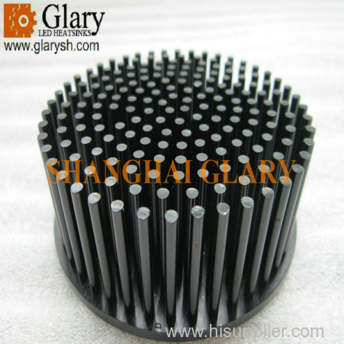GLR-PF-08740 87mm Circular Forged Heatsink AL1070 Pin Fin LED Cooling