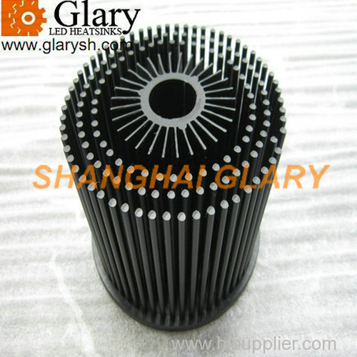 GLR-PF-11080 110mm 40W Round Pin Fin LED Cooler Cold Forging Heatsink