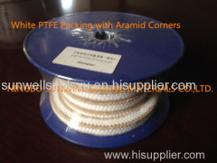 White PTFE Packing with Aramid Corners