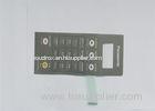 LED Embedded Black Membrane Touch Switch For Electric Weighing