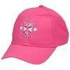 100% Cotton 54cm Pink Kids Baseball Caps Embroidered With Brass Buckle And Grommet Closure