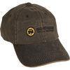 Custom Brown 3D Embroidery Cotton Baseball Caps For Men With 6 Panel