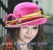 Female Autumn Velvet Hats with floppy brim , handmade velvet top hat