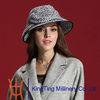 Gray 100% Polyester dressy Women Church Hats for wedding / special occasion