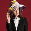 100% Polyester Fashion Church Hats , Ladies Church Hats for Party