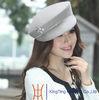 Fashion Royal Ladies Wool Felt Hats With Stones Trim for Party In Winter