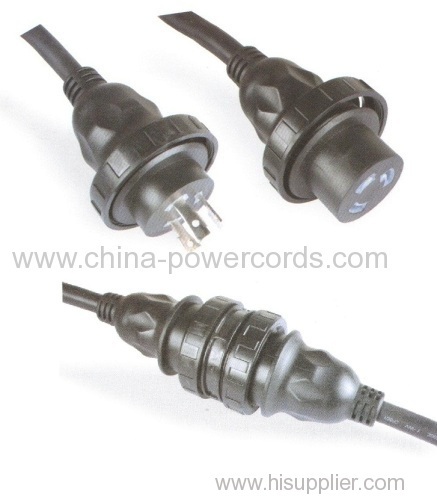 Locking Plug for Shore Power Cable Sets