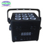 Battery Powered LED DJ Stage Light 9pcs High Brightness LEDs Par Light with DMX Wireless