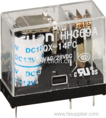 JQX-14FC 5A 10A 16A Miniature PCB Relay Clion or Industrial plug-in relay used in control system