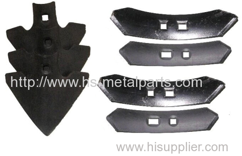 Agricultural machinery parts hoe share / cultivator points