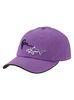 6 Panel Sun Proof Purple Ladies Golf Caps With 3d Embroidered Logo , Snap Back Cap