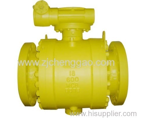 ASME trunnion ball valve