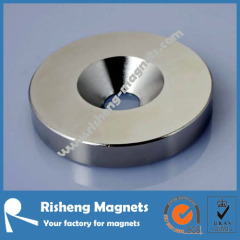 Strong countersunk hole ring Neodymium magnets