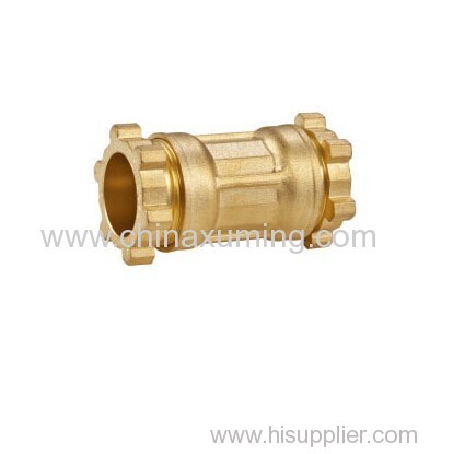brass equal coupling compression fittings for pe pipes