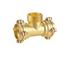 brass male tee compression fittings for pe pipes