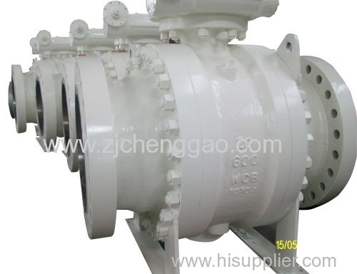 ASME trunnion ball valve