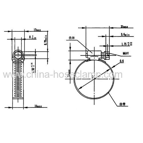 Worm Drive Hose Clamp-Perforation