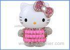 12000mAh Hello Kitty Power BankWith Crystal Rhinestone Clothes Backup Charger