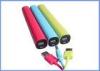 Lipstick power bank , Portable USB Power Pack With LED Light External Battery for iPhone 4S