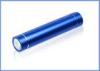 Cylindrical Mobile Power Bank Charger , 2600mah Lipstick Power Bank Battery