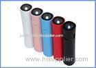 Rechargeable Slim Mobile Cylinder Power Bank 2600mAh With LED Torch
