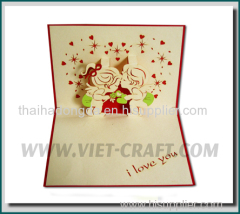 Love 3D pop up greeting card