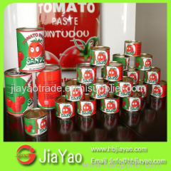 canned tomato paste in drum