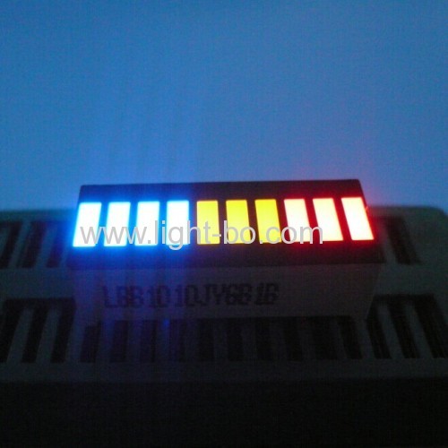 Super Bright Green/Yellow/Red 10 Segment LED Light Bar For Instrument Panel