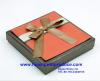 orange chocolate boxes with ribbon