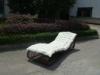 Outdoor Garden Rattan Sun Lounger , Comfortable Lounge Chair