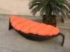 Outdoor Rattan Daybed For Hotel / Building , Fashion Leaf Shaped