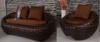 2pcs new design wicker sofas