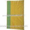 Custom OEM PP Yellow Woven Polypropylene Packaging Sacks for Agricultural / Indusrial