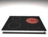 Slim Touch Control Three Burner Induction Cooktop / Three Zone Mixed Electric Cooker
