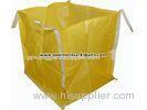 Yellow PP Box Bags for Ore / Durable Woven Polypropylene FIBC Big Jumbo Bag