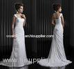 A Line Chiffon Pleated One Shoulder Wedding Dresses Ball Gown Bridal Dresses