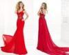 Red Mermaid Sweetheart One Shoulder Celebrity Prom Dresses for Summer , Spring
