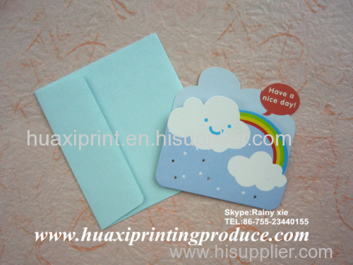 square light blue greeting cards