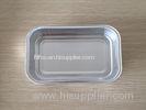 Smooth wall Rectangle Foil Casserole / Disposable Foil Container for Airline Catering