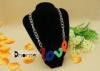 Decoration Word Love Colorful Paint Handmade Beaded Necklaces For Girls